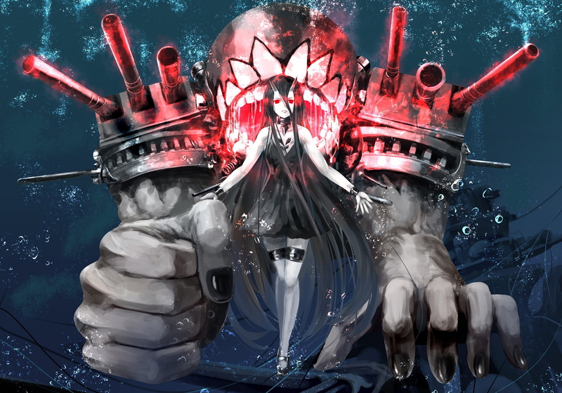 battleship symbiotic, hime, collection, anime, girls, kantai, 1080P