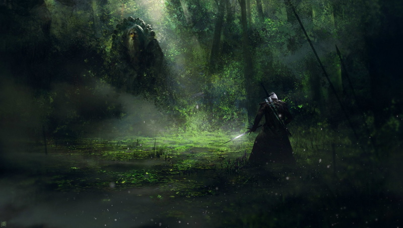 Forest, The Witcher 3: Wild Hunt, Warrior, The Witcher, 1080P, Geralt of Rivia, Creature