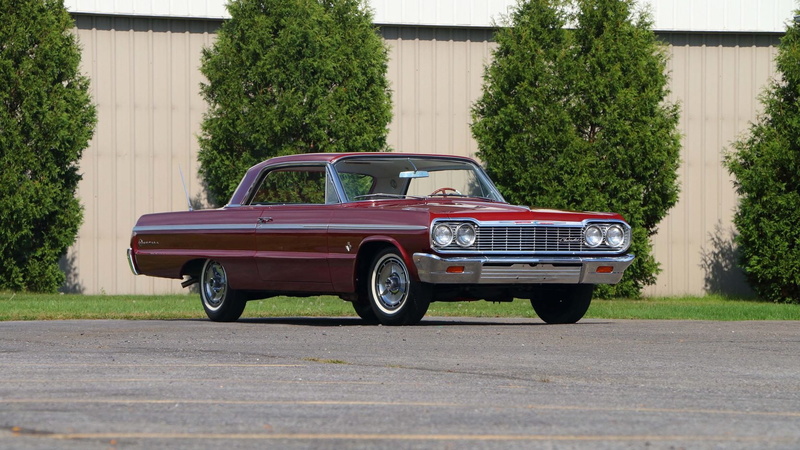 720P, chevrolet, red, impala, cars, (ss), 1964