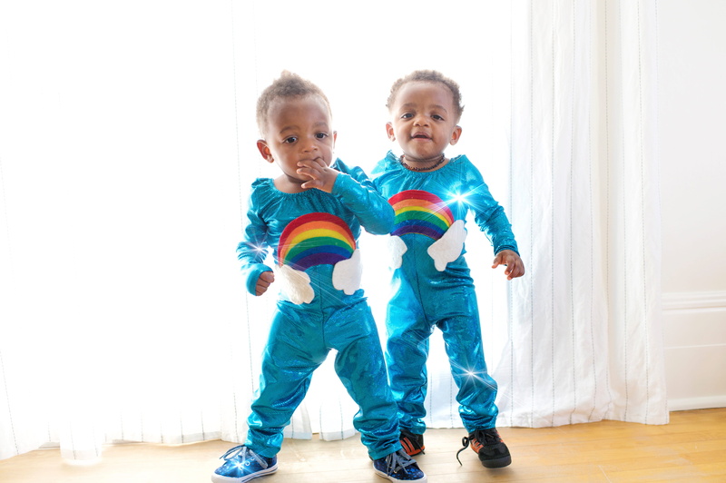 togetherness, human, twins, person, emotion, indoors, leisure activities, dress, costume, s, toddler, looking at camera, baby, males, dance pose, twin