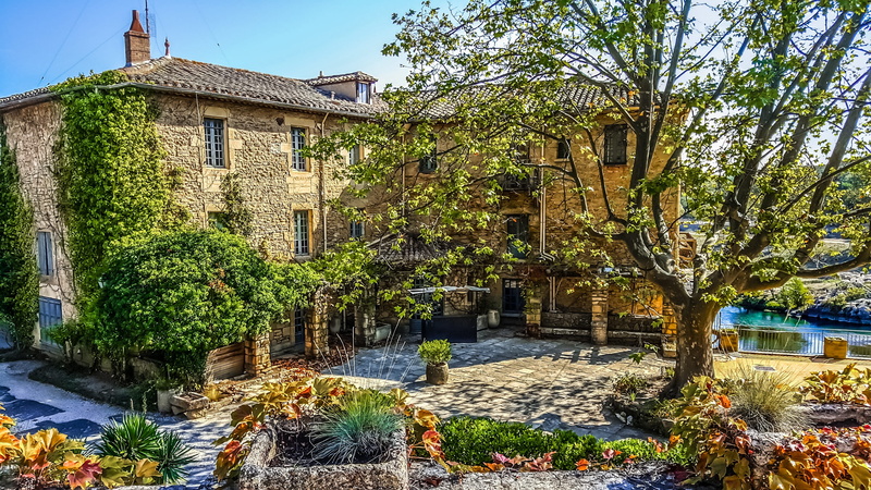 photo, tree, exterior, garden, brown, Stone, Home, structure, city, luxury, residence, Rustic, leafed, outdoors, trees, architecture, design, sky, 2K