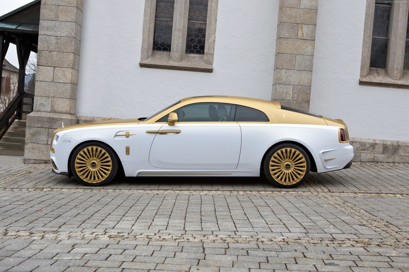 4K, gold, Wraith Palm Edition 999, luxury cars, Mansory Rolls-Royce Wraith, Geneva Auto Show 2016