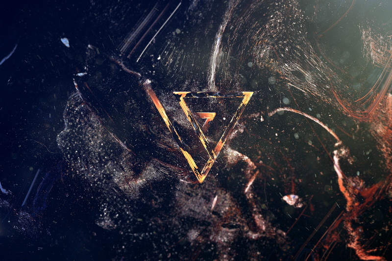 illustration, 2K, hd, triangle, behance, abstract, digital art