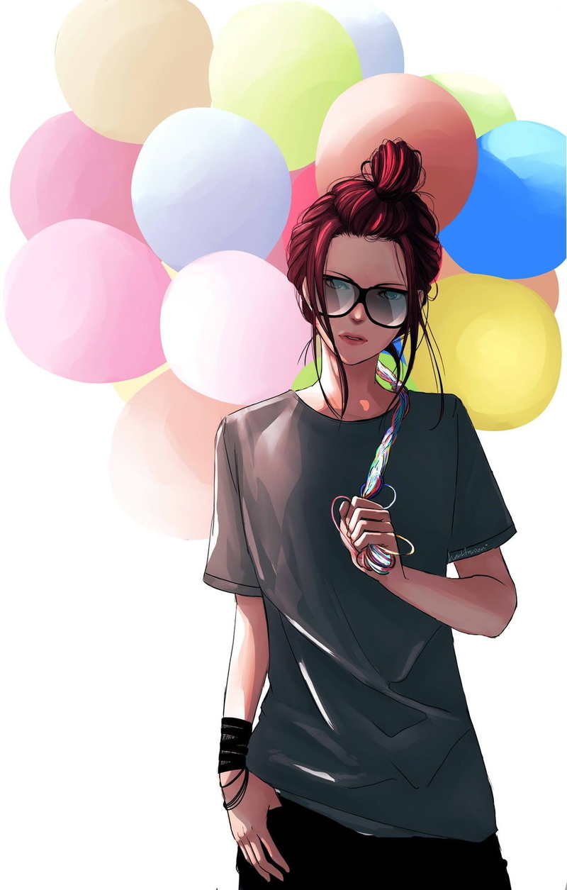 balloon, 720P, drawing