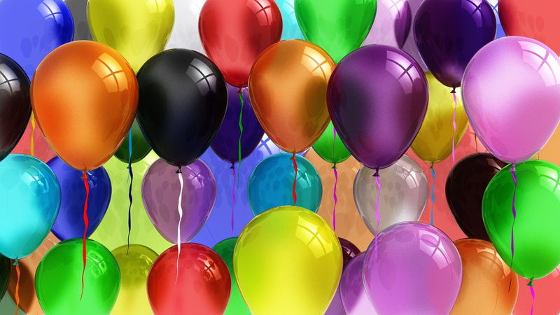 ribbons, celebration, balloon, large group of objects, group of Objects, three dimensional, backgrounds, carnival, gift, wind, decoration, holiday, anniversary