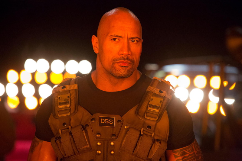 Fast and furious 6, Hobbs, vest, Furious 6, night, Dwayne Johnson, lights, action, 1080P
