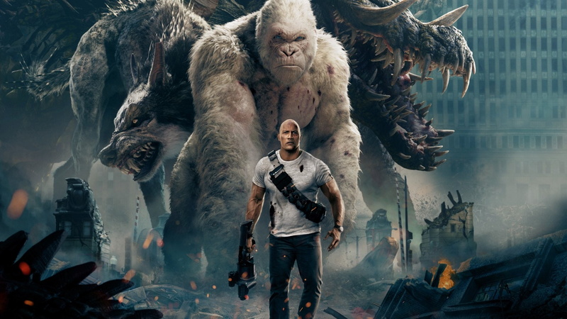 Movie, Rampage, Dwayne Johnson, 1080P