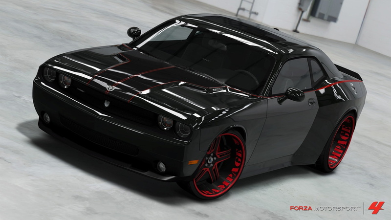 motorsport, video, challenger, rampage, Video Games, x, hd, 1080P, dodge, art, games, srt, forza, xbox