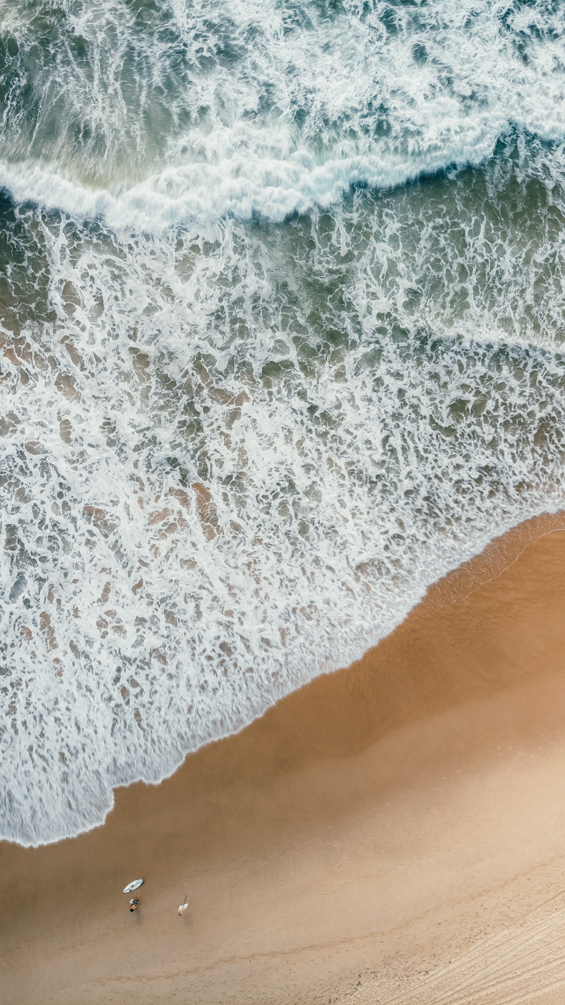 scenics - nature, day, land, sand, wave, surfing, rampaging, 4K, photography, daytime, people, aquatic sport, water, high angle view, sea, nature, beach