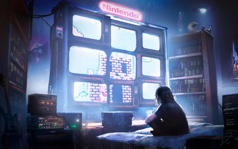 illuminated, women, day, built structure, stereo, component, waiting, leisure activity, relaxation, lifestyles, Nintendo, 1080P, people, sitting, real people