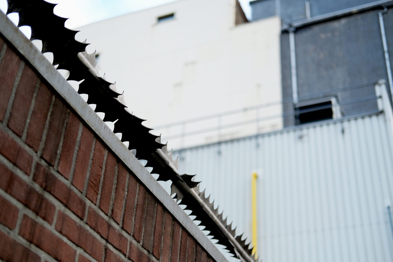 aluminium, suede, mode of transportation, pattern, transportation, wall - building feature, industrial, equipment, focus on foreground, fence, machine