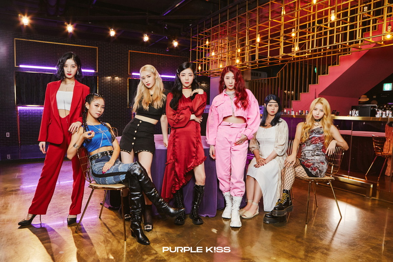 Yuki (Mori Koyuki), Na Goeun, Dosie, K-pop, Ireh, Swan (Park Su Jin), Chaein, 5K, Park Jieun, PURPLE K!SS