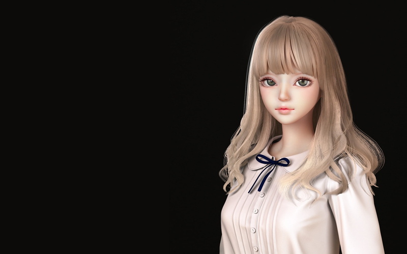 Girl, rendering, JiEun Moon, 1080P