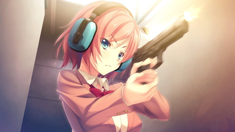 anime, Women With Guns, Kanzaki Sayaka, Anime Girls, Innocent Bullet, 1080P