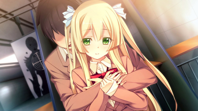long, blonde, 720P, oosaki, yasouji, innocent, bullet, shinya, eyes, seifuku, green, hair, game