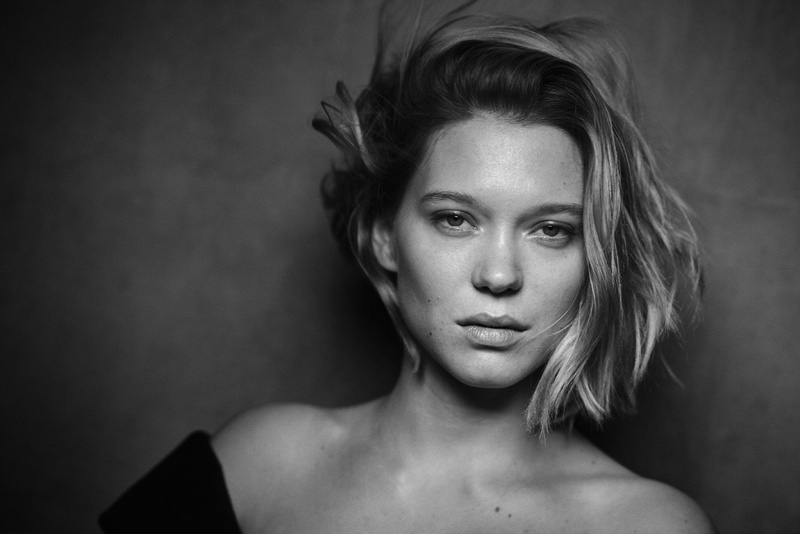 Actress, Face, Black and White, 1080P, Actresses, Léa Seydoux