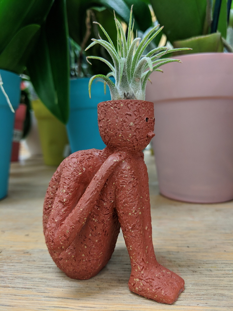 statue, freshness, still life, succulent, focus on foreground, day, leaf, homedecor, sittingdown, flower pot, faerie, creativity, potted plant, adorable