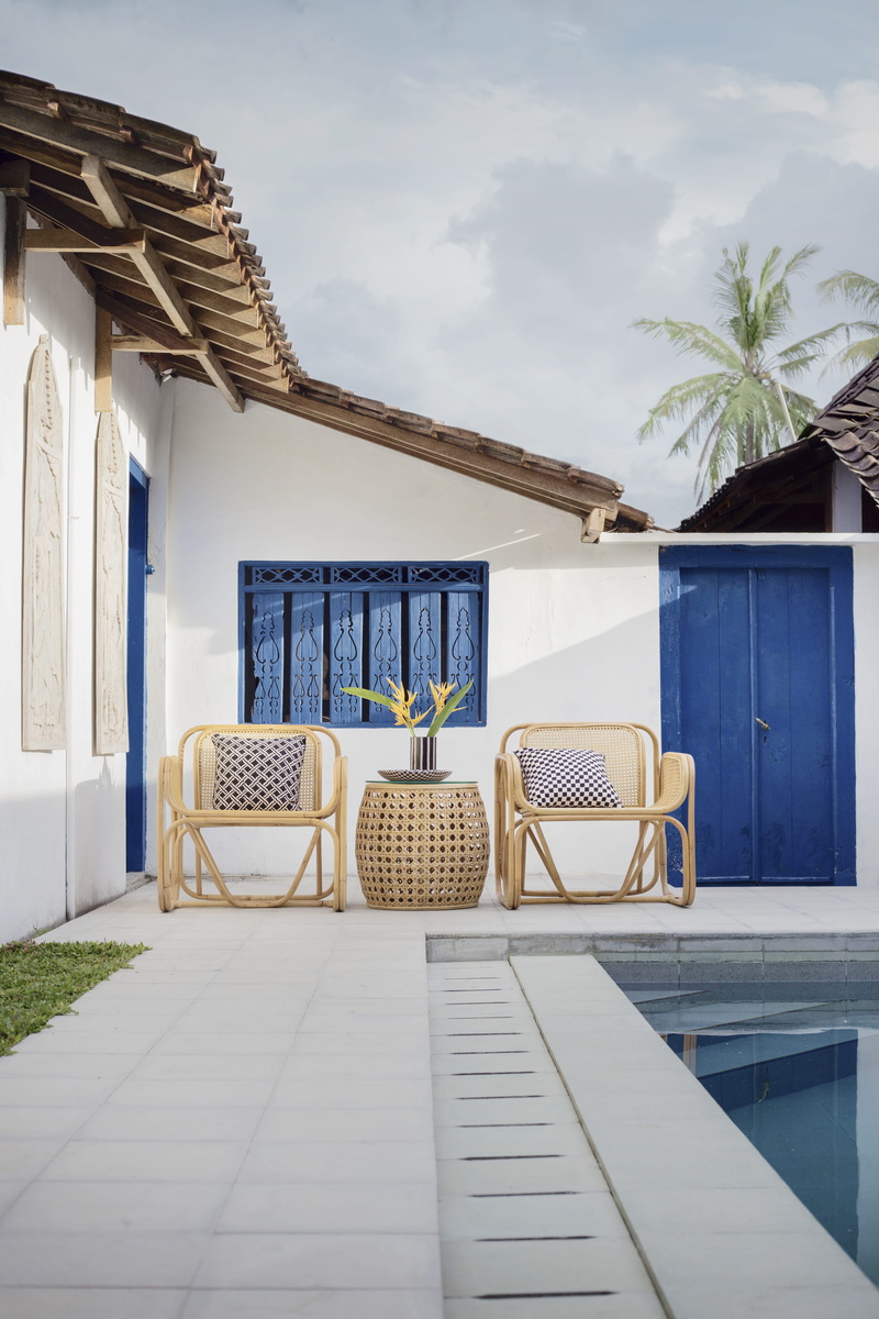 two, villa, wood - Material, modern, pillow, armchair, swimingpool, residential District, heritagedecor, hotel, sofa, swimming Pool, balcony, interiordesign