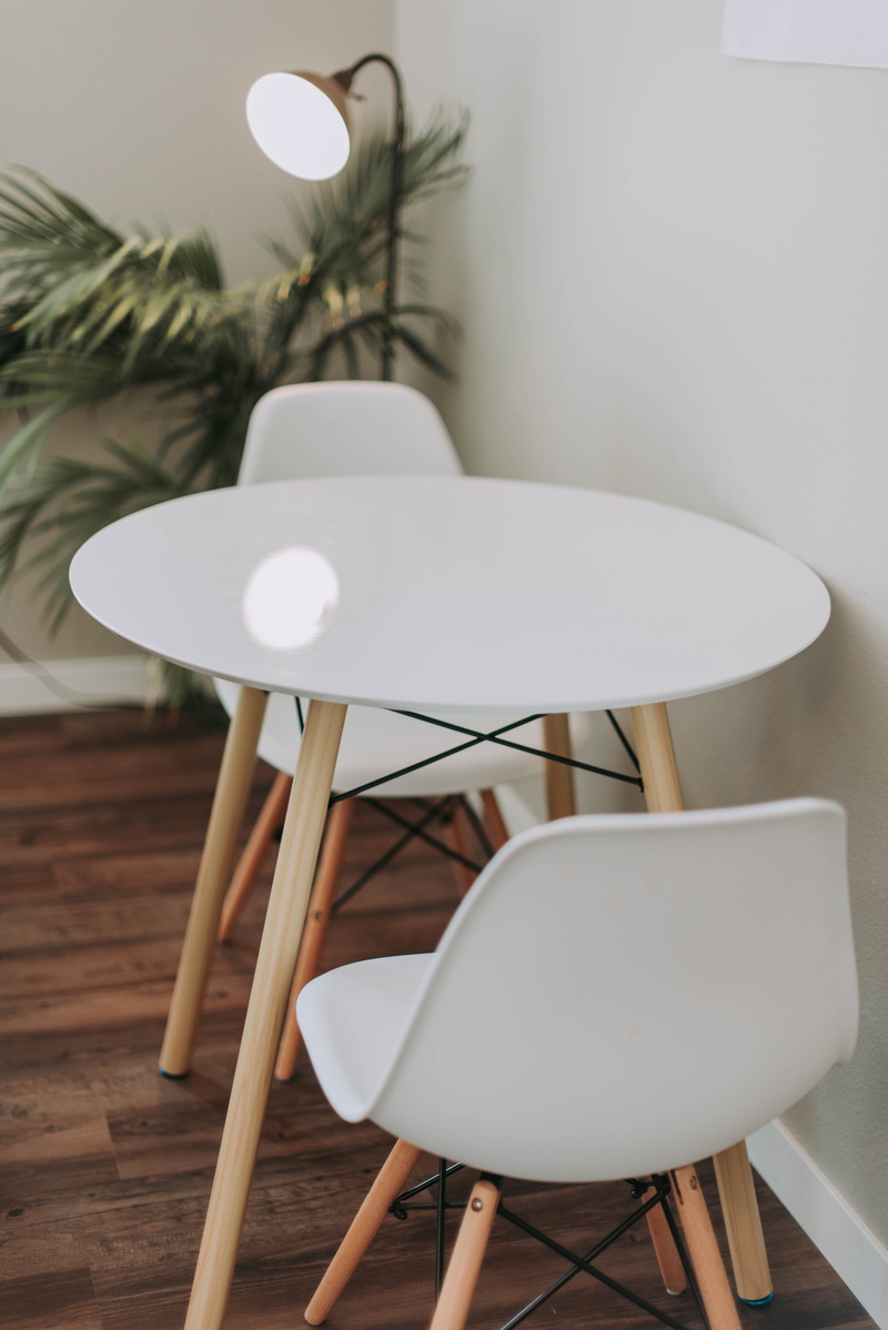 round, homedecor, closeup, set, simple, decoration, elegance, piece, decor, design, tableandchair, home, wood, wooden, comfortable, chair, white, apartment