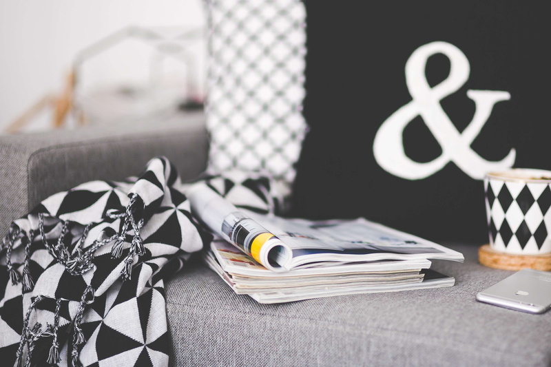 sofa, livingspace, paper, lifestyle, grey, finance, focus on foreground, ribbon, couch, table, wireless technology, decoration, apple, ribbon - sewing item