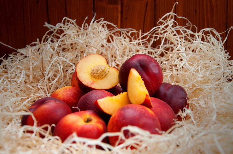 still life, no people, Nectarine, organic, orange, Food, abundance, freshness, close-up, orange color, basket, group of objects, raw food, 1080P, vegetable