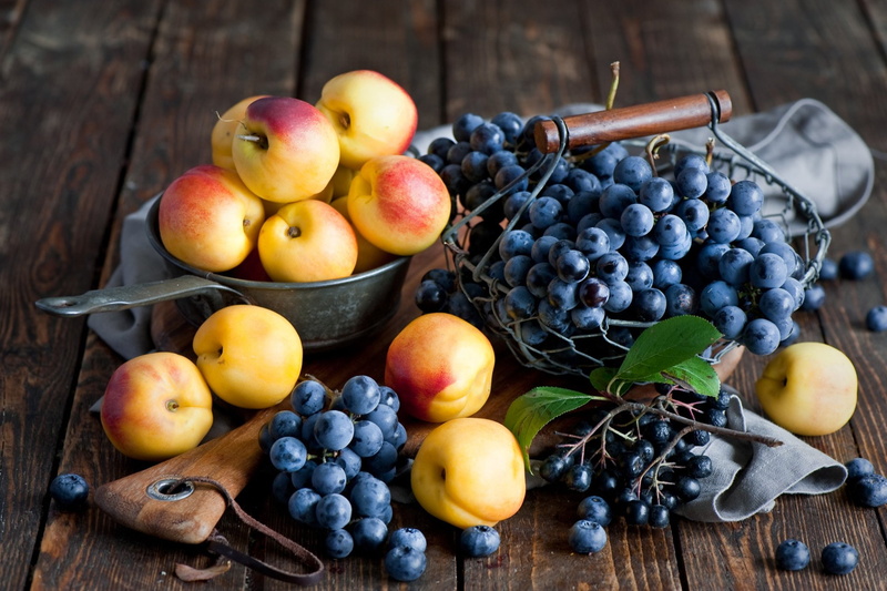 1080P, Nectarine, Fruit, Fruits, Grapes