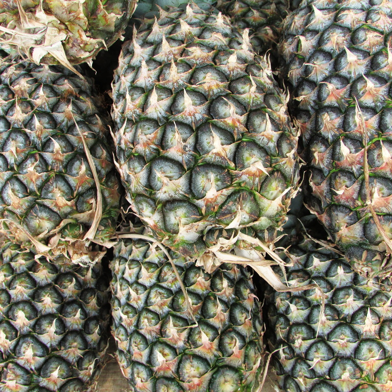 ripe, retail, food and drink, for sale, wellbeing, freshness, fruit, nutrition, market, outdoors, organic, order, tasty, natural, Ananas Comosus, raw, healthy eating