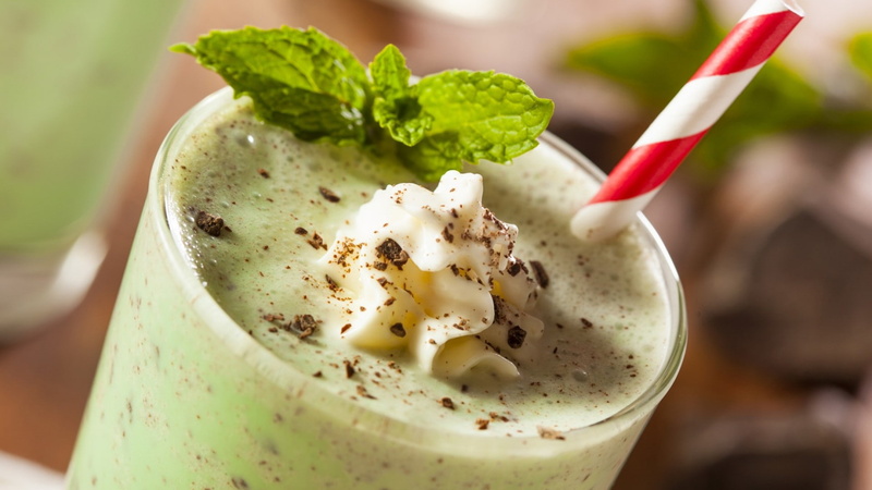 clear, glass, drinking, milk shake, kiwi, cream, chocolate, 1080P, shake