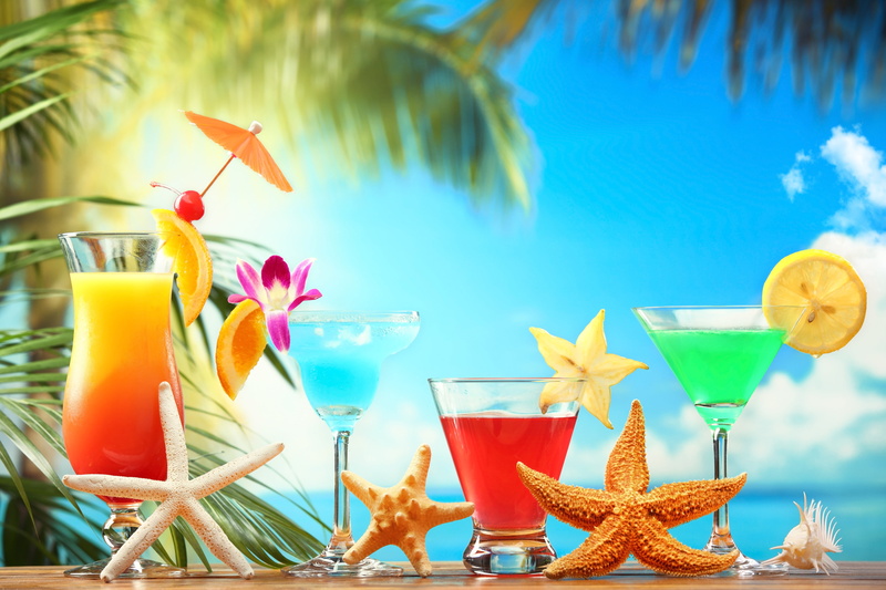 travel Destinations, sunlight, no People, palm Tree, table, sand, nature, sea, carambola, tropical Climate, yellow, idyllic, straw, travel, 5K, food and drink
