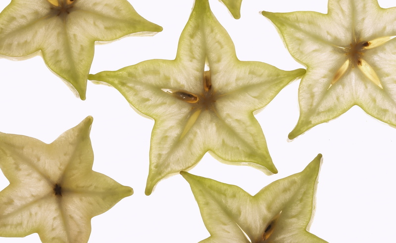 cut out, Food and Drink, indoors, starfruit, studio shot, flower, white background, Carambola, Fruit, 2K, pattern, plant part, plant, flowers, white, wellbeing