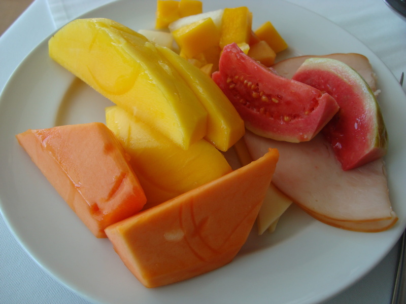 tasty, breakfast, slice, tropical fruit, guava, 4K, mango fruit, delicious, plate, chopped, food and drink, orange color, freshness, close-up, orange
