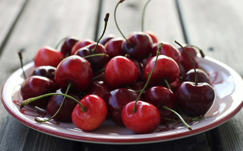 1080P, One, Cherry, Fruit, Red, Food, Dish