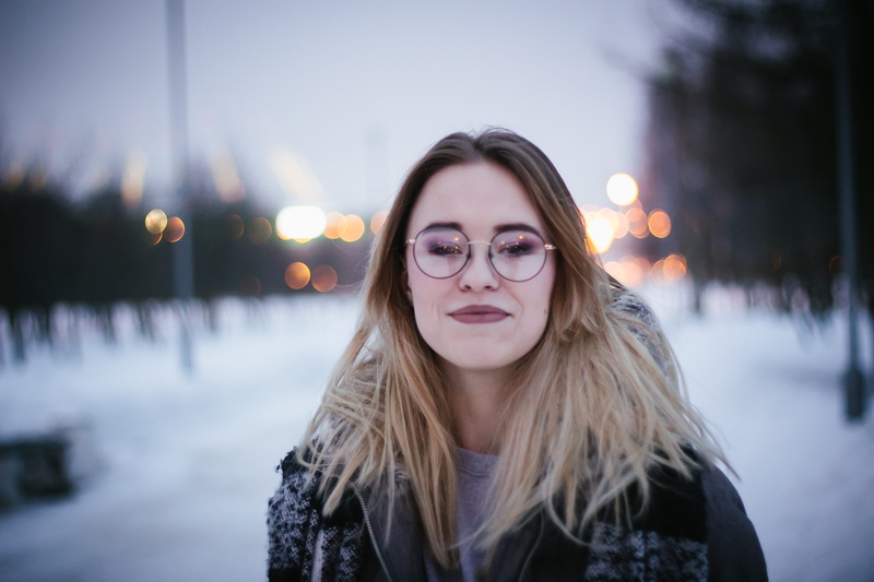 beautiful, girl, eyeglasses, young women, person, hair, landscape, facial expression, beauty, real people, pose, trees, woman, wearing, one person, wear