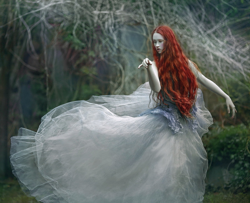 forest, girl, 1080P, Wiki, Agnieszka Lorek, Dream, dress