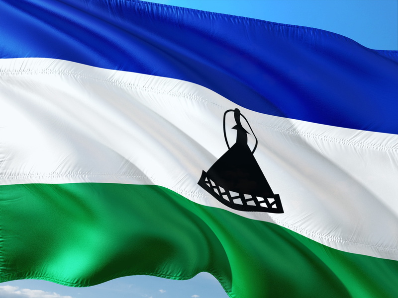 symbol, pride, green color, flag, nature, blue, patriotism, clean, emotion, no people, close-up, kingdom of lesotho, white color, success, menswear, international