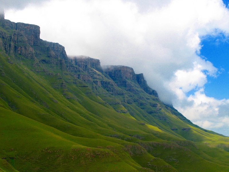 scenics, summer, tranquility, beauty in nature, hill, sky, no people, mountains, scenics - nature, idyllic, meadow, lesotho, day, environment, mountain