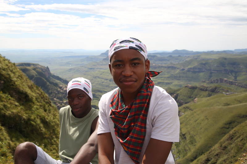 south africa, outdoors, landscape, lifestyles, men, ebony, boys, leisure activity, tourism, non-urban scene, 5K, lesotho, front view, nature, two people