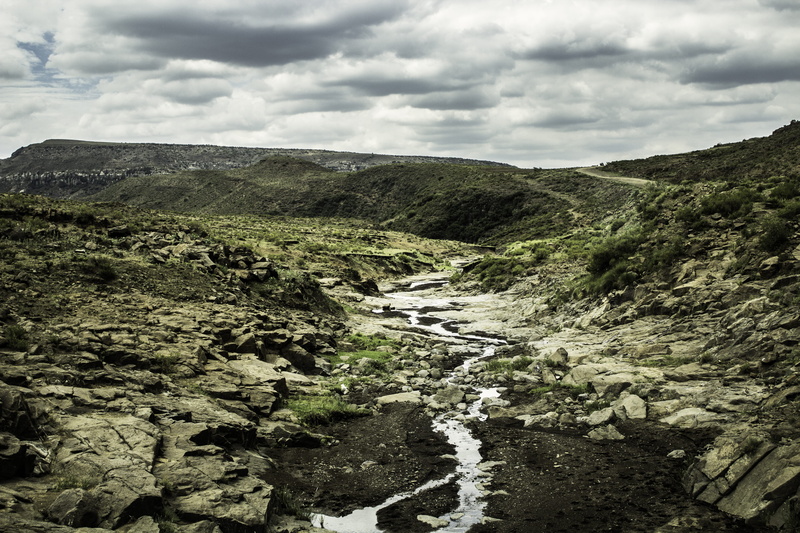 valley, sky, day, lesotho, sahara, water, tranquility, river, hill, nature, rocky, scenics - nature, land, outdoors, hills, landscape, africa, tranquil scene