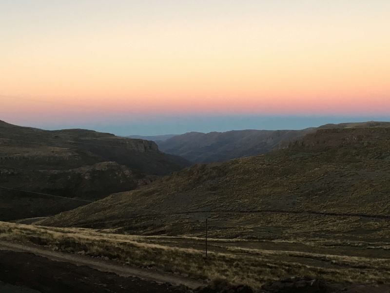 shadows, no people, mountain, orange color, sky, sunrise, valleys, physical geography, clear sky, 4K, beauty in nature, remote, nature, idyllic, environment