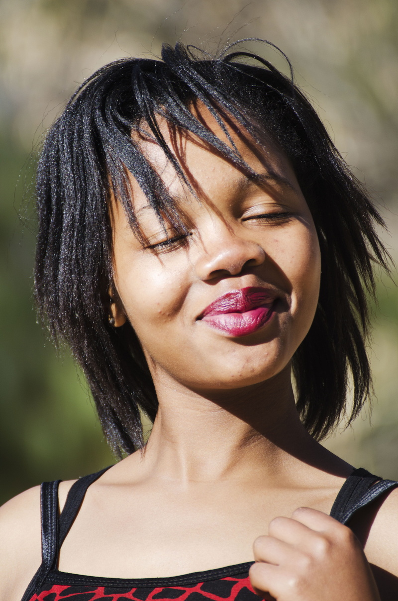 african, one person, make-up, lesotho, beauty, south africa, close-up, model, headshot, young adult, women, beautiful woman, real people, long hair, outdoors