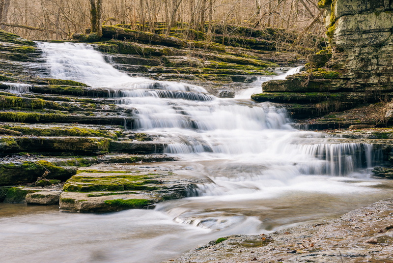 solid, flow, moss, waterfall, nature, plant, scenics - nature, united states, environment, motion, lexington, rock, outdoors, rainforest, beauty in nature