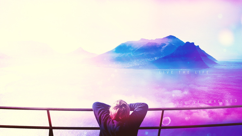 quote, sky, leisure activity, water, outdoors, human body part, women, body part, photo manipulation, nature, lifestyles, one person, railing, beauty in nature