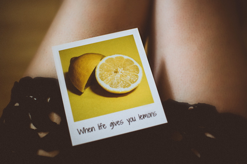 no people, sweet food, communication, conceptual, citrus fruit, healthy eating, high angle view, snack, quote, yellow, close-up, legs, s, picture, western script