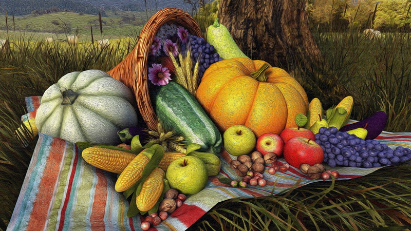 art, thanksgiving day, painting art, artistic, thanksgiving, harvest, 4K, winter squash, cucurbita, pumpkin, painting, still life
