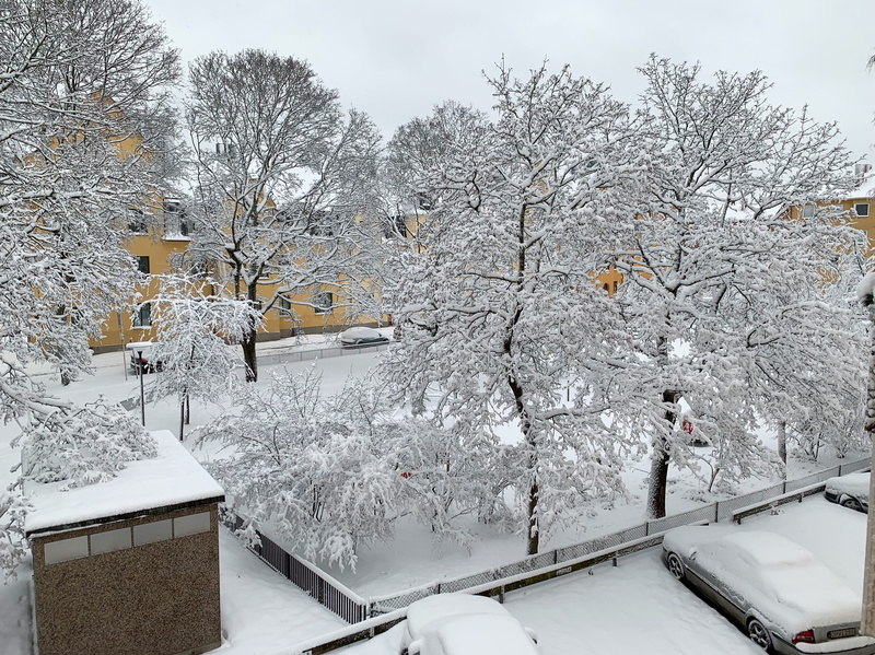 snowing, landscape, white color, neighborhood, vehicle, automobile, building, frozen, winter, blizzard, transportation, ice, beauty in nature, branch, tree