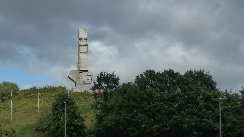polish history, plant, gdansk, day, travel destinations, no people, historical, memorial westerplatte, 4K, building exterior, outdoors, low angle view