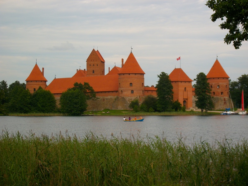 no people, holiday, outdoors, castle, brown, body, day, tree, architecture, sky, river, 2K, building exterior, plant, travel destinations, baltic countries