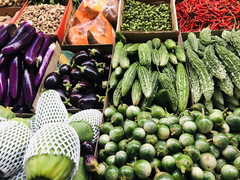 freshness, purple, for sale, relish, food and drink, beverwijk, no people, abundance, still life, retail, sale, variety, eggplant, green color, plant, arrangement