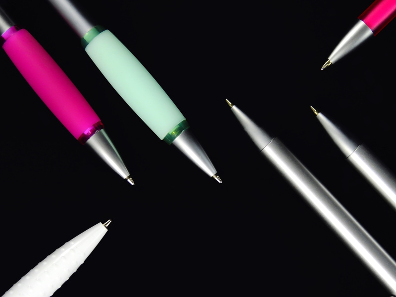 choice, high angle view, writing instrument, stationery, ballpoint pen, Pen, studio shot, Schreiber, office, Writing Implement, no people, 4K, backgrounds