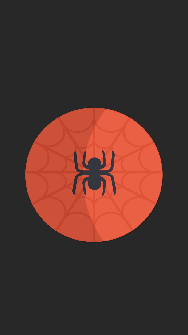 black color, spider, circle, pattern, Spider-Man, red, close-up, logo, shape, black background, night, geometric shape, studio shot, black, single object